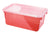 Small Cubby Bin with Lid, Tint Red