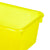 Small Cubby Bin with Lid, Tint Yellow