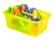 Small Cubby Bin with Lid, Tint Yellow