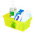 Small Cubby Bin with Lid, Tint Yellow