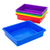 Storex Storage Tray, Letter Size, 10 x 13 x 3 Inches, Assorted Colors, 5-Pack