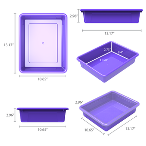 Flat Storage Tray, Violet