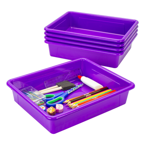 Flat Storage Tray, Violet