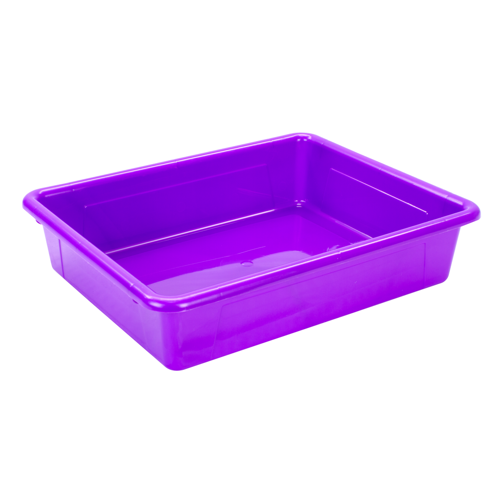thumbnail image 2 of Storex Flat Storage Trays With Lids, Letter Size, 10x13x3 Inches, Black, 5-Pack 2 of 13
