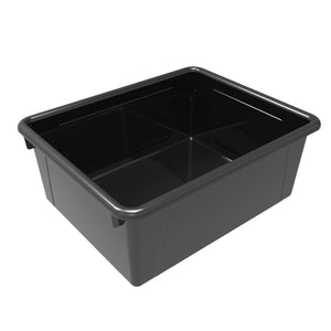 Storex plateau de rangement, format lettre, 10 x 13 x 5 pouces, noir, paquet de 5                                       