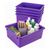 Storex plateau de rangement, format lettre, 10 x 13 x 5 pouces, violet, paquet de 5                                     