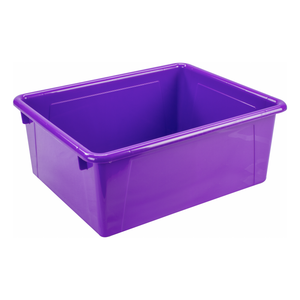 Storex plateau de rangement, format lettre, 10 x 13 x 5 pouces, violet, paquet de 5                                     