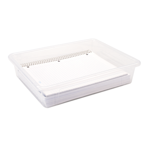 Flat Storage Tray, Clear