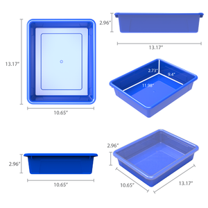 Flat Storage Tray with Lid, Assorted