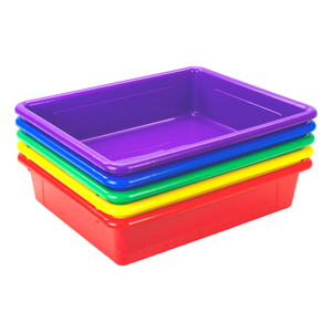 Flat Storage Tray with Lid, Assorted