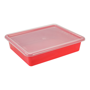 Flat Storage Tray with Lid, Assorted