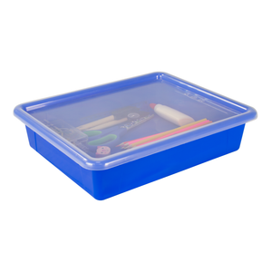Flat Storage Tray with Lid, Assorted