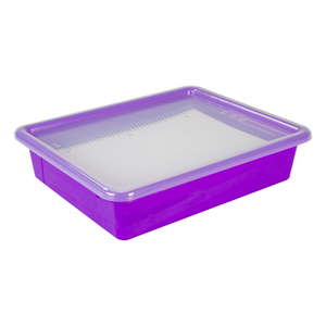 Flat Storage Tray with Lid, Assorted