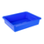 Flat Storage Tray with Lid, Blue