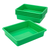 Flat Storage Tray with Lid, Green