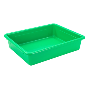 Flat Storage Tray with Lid, Green