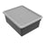 Storex plateau de rangement avec couvercle, format lettre, 10 x 13 x 5 pouces, noir, lot de 5                           