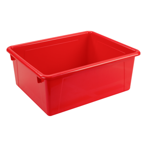 Deep Storage Tray with Lid, Red