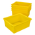 Deep Storage Tray with Lid, Yellow