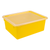Deep Storage Tray with Lid, Yellow