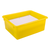 Deep Storage Tray with Lid, Yellow