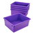 Deep Storage Tray with Lid, Violet