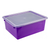 Deep Storage Tray with Lid, Violet