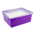 Deep Storage Tray with Lid, Violet