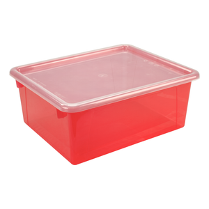 Deep Storage Tray with Lid, Assorted Tints