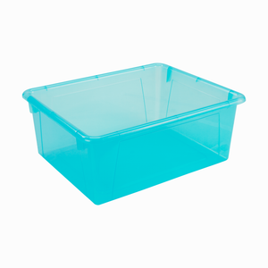 Deep Storage Tray with Lid, Assorted Tints