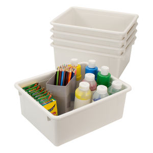 Deep Storage Tray, White