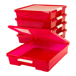 12x12" Essential craft organizer, Red (5 units/pack)