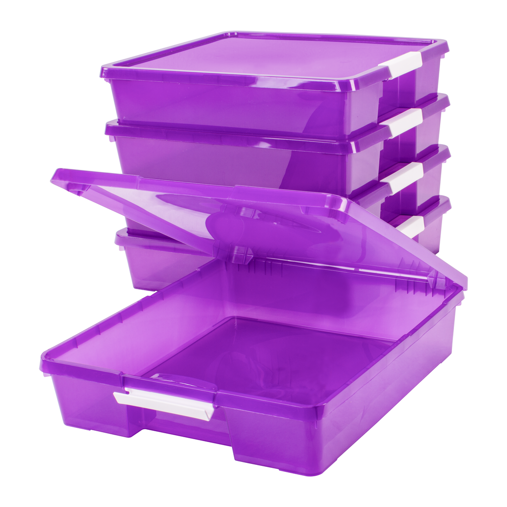 12x12" Essential craft organizer, Purple (5 units/pack)