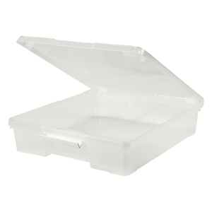 Storex boîte de projet, 12 x 12 pouces, transparent, lot de 5                                                           