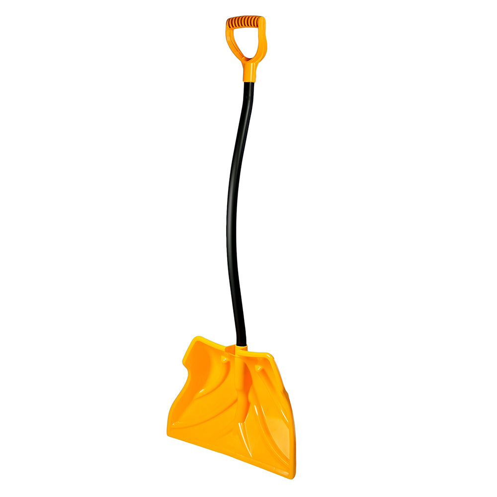 Eclipse 20-inch Snow Shovel with Metal Wear Strip, Yellow/Black