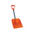 Ez-Traxion 10-inch Snow Shovel, Orange/Grey