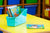Large Book Bin, Assorted Colors, Set of 5