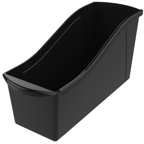 Large Book Bin, Black Storex