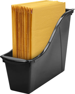 Storex petit bac à livre, noir, lot de 6                                                                                