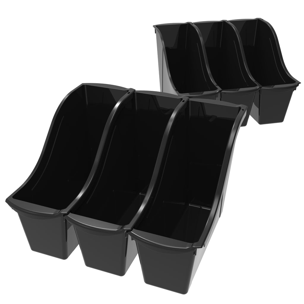 Small Book Bin, Black (6 units/pack)