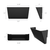 Standard Letter Wall Pocket, Black, Set of 2
