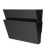 Standard Letter Wall Pocket, Black, Set of 2