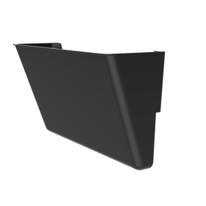 Standard Letter Wall Pocket, Black, Set of 2
