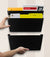 Standard Letter Wall Pocket, Black, Set of 6