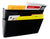 Standard Letter Wall Pocket, Black, Set of 6