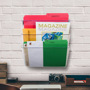 Standard Letter Wall Pocket, Clear