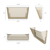 Standard Letter Wall Pocket, Smoke, Set of 2