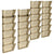 Standard Letter Wall Pocket, Smoke, Set of 6