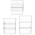 Standard Letter Wall Pocket, Clear, Set of 2