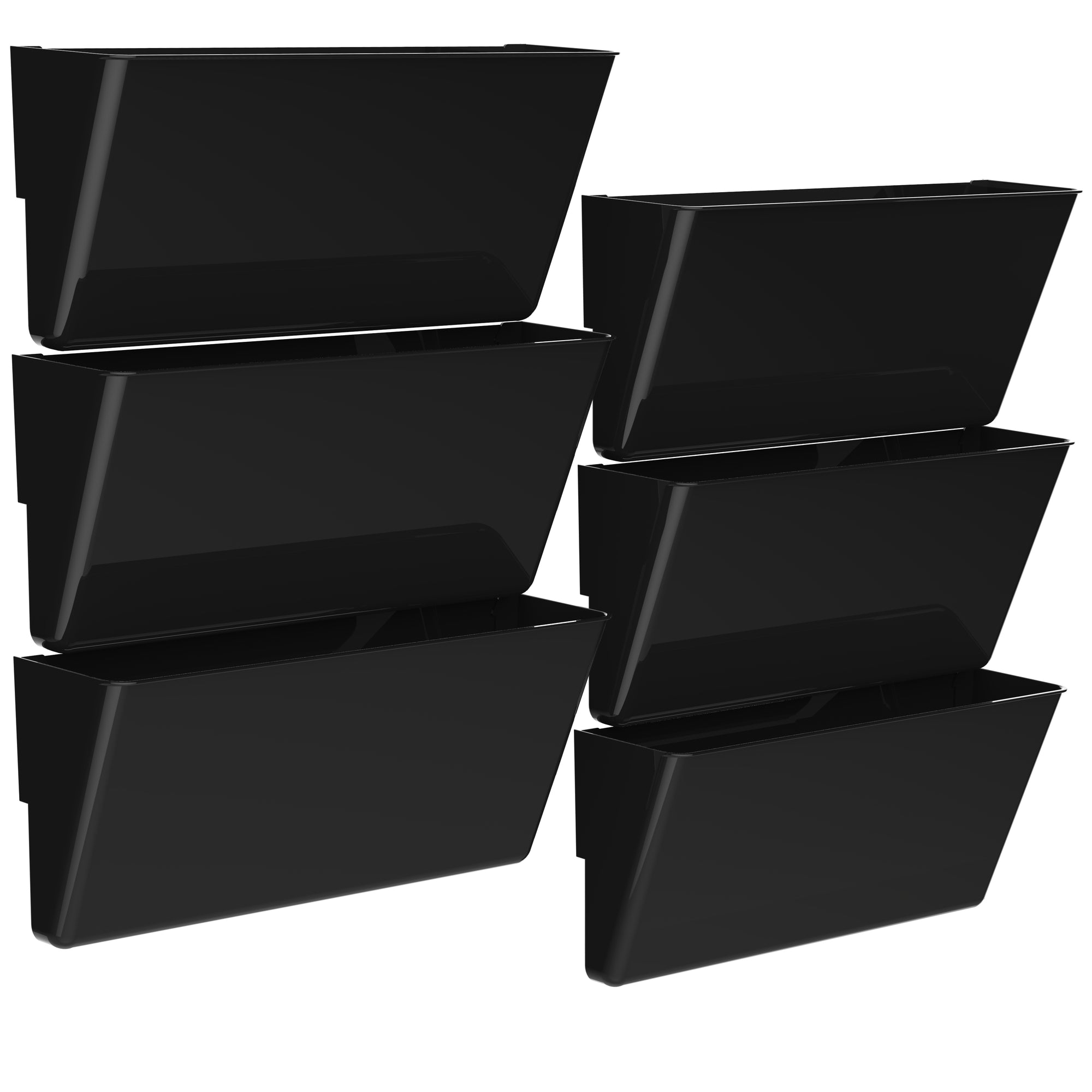 Magnetic Wall Files Pockets, Black, (6 units/pack)